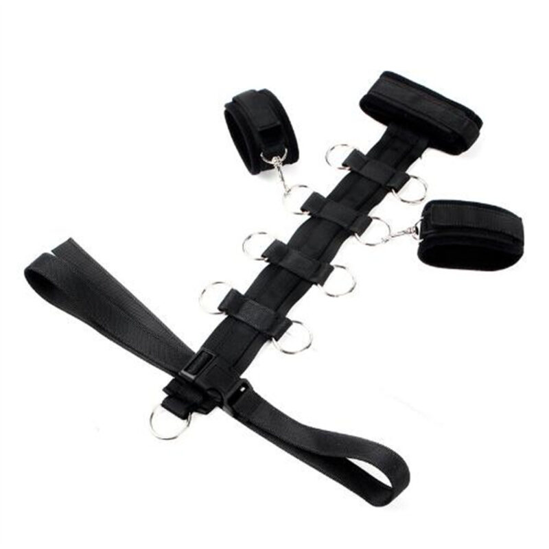 Adjustable Behind-the-Back Bondage Restraint – Neck & Wrist Cuffs for Sensual Submission Play - Image 4